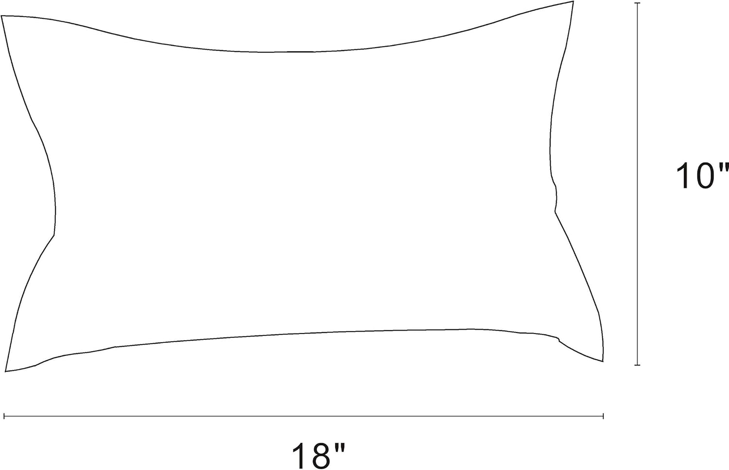 Almohadas lumbares decorativas para interiores y exteriores, resistentes al agua, 18 x 10 pulgadas, juego de 2 para muebles de patio, almohadas
