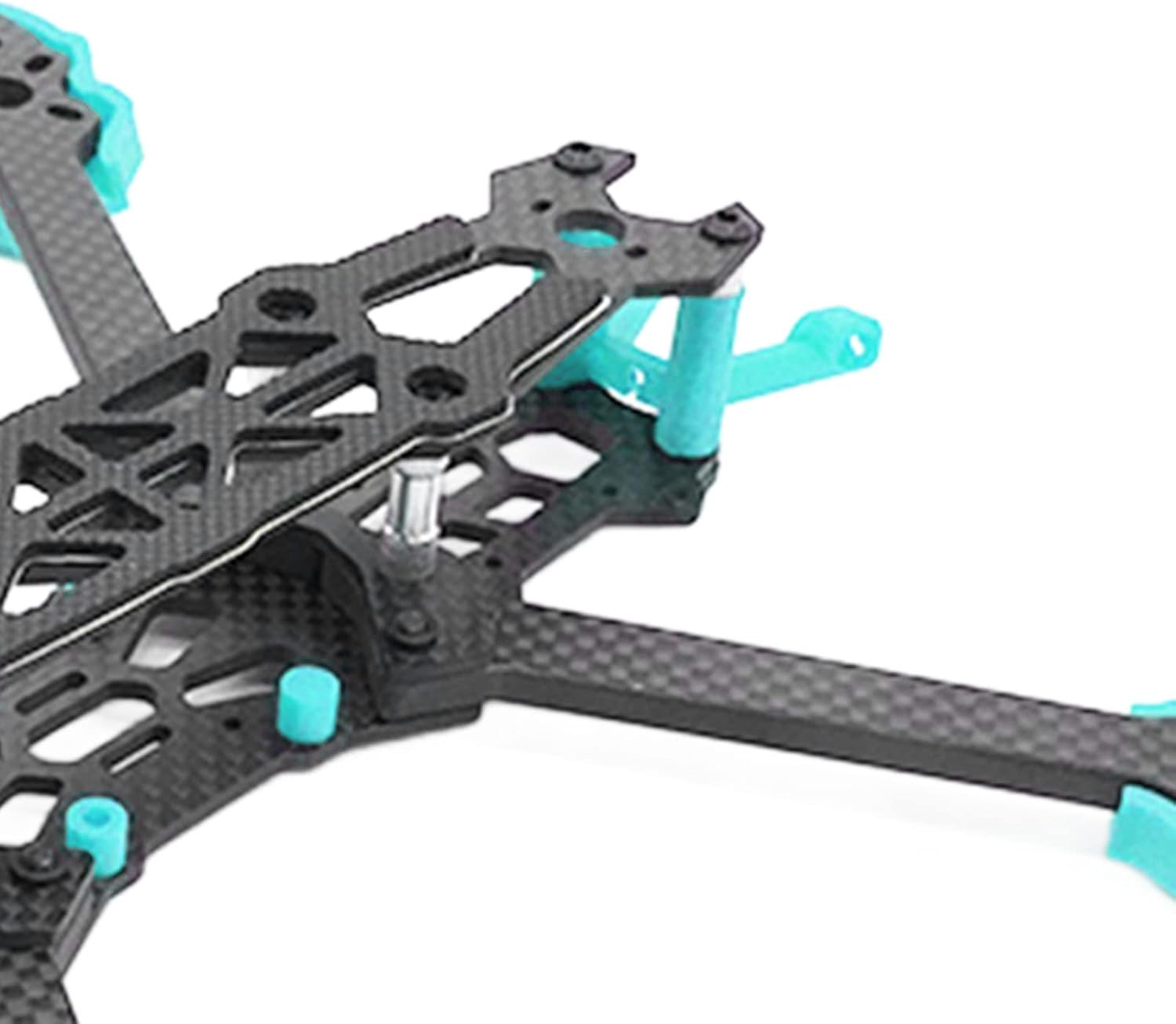 Marco FPV Racing Drone Frame, marco de fibra de carbono RC Quadcopter ligero 8.858 in distancia entre ejes absorción de impactos para RC Drone