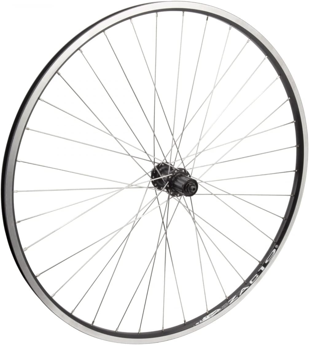 Wheel Master 700c – Rueda trasera de liberación rápida, 36H, buje de casete de 8 velocidades, negro (MSW)negroacero