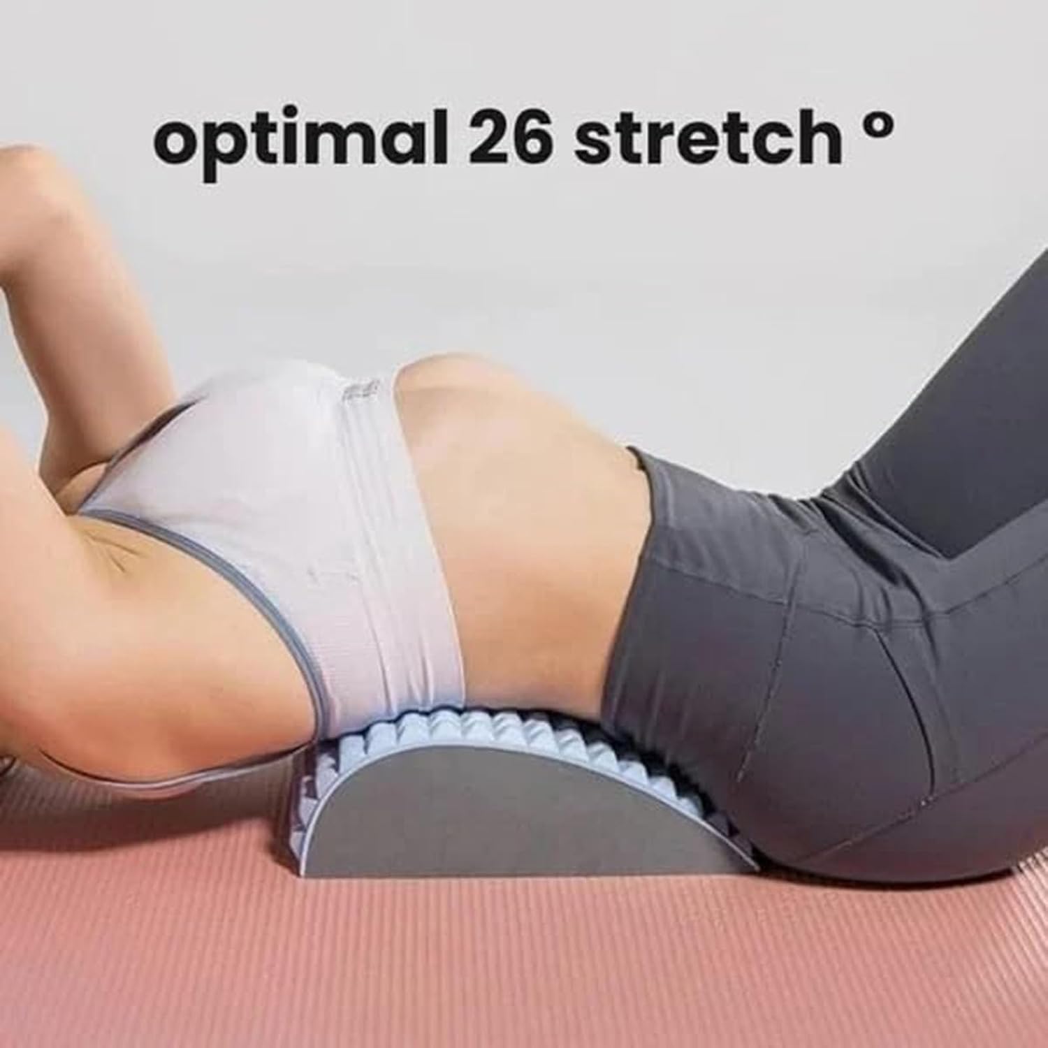 Refresh – Estirador de cuello y espalda, grieta de espalda y cuello para aliviar el dolor de espalda baja, dispositivo calmante lumbar, estiramiento