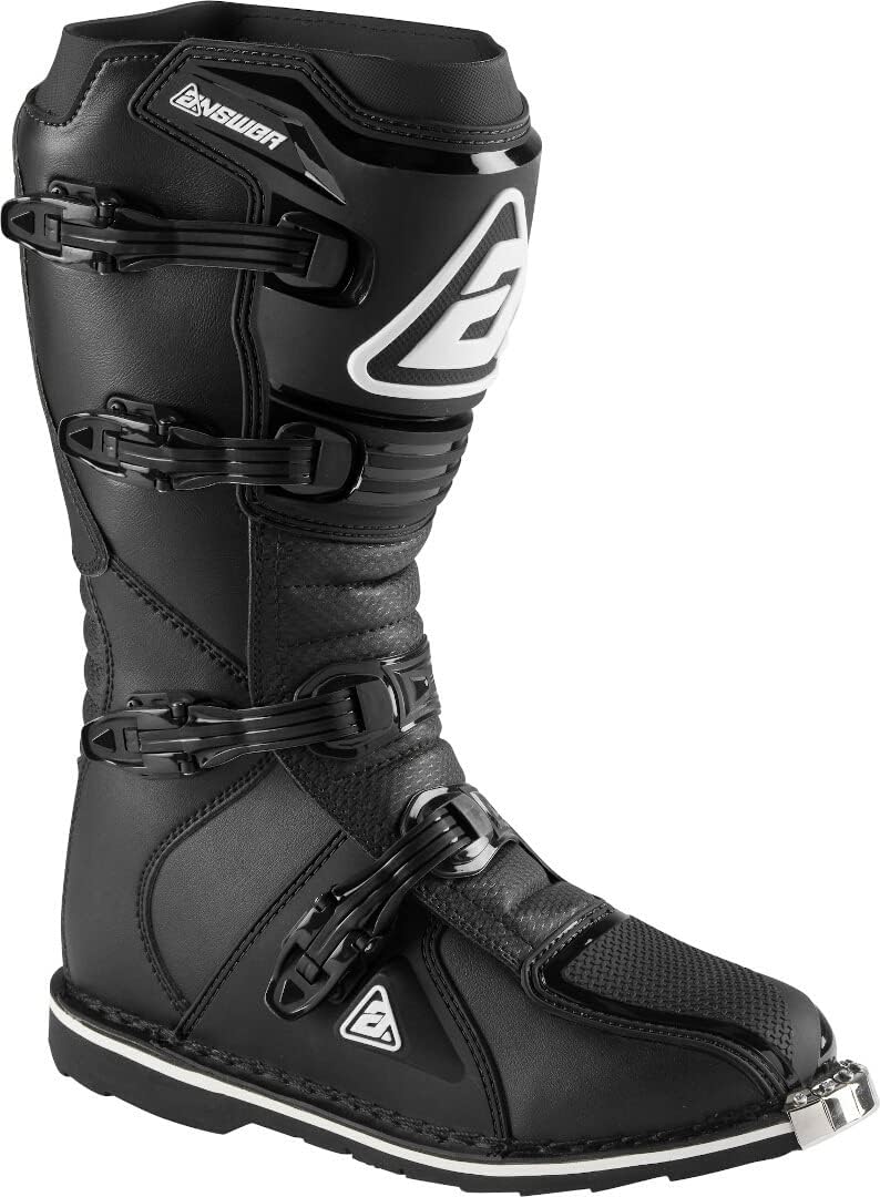 Answer Racing – 445178 – Equipo de protección para motocross Botas AR1, color negro, talla 11, 1par