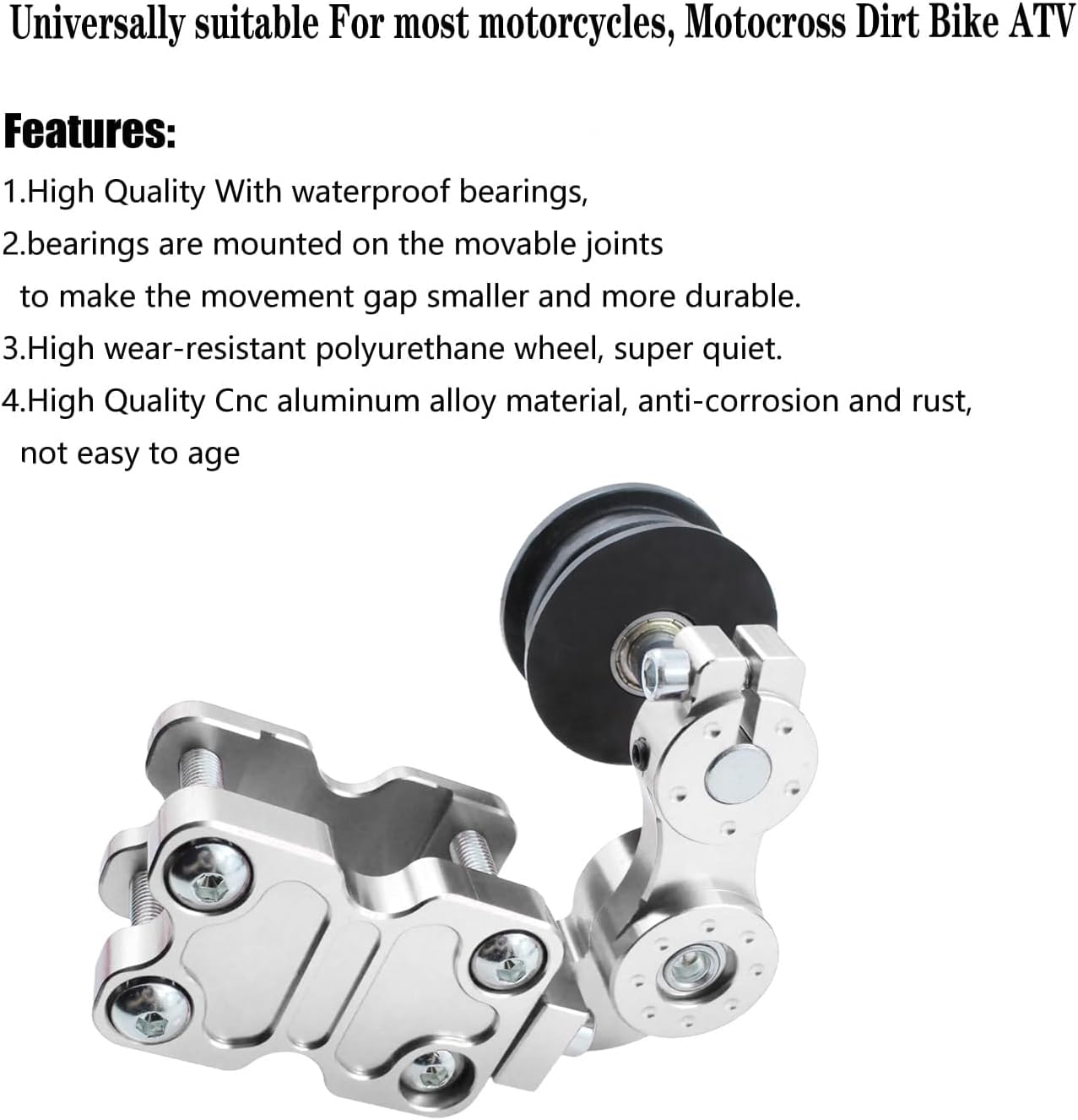 Universal motocicleta CNC aluminio cadena tensor modificado accesorios regulador aleación nuevo rodillo automático rueda herramientas para moto