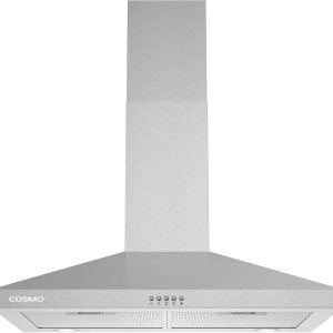 COSMO COS-63024P Campana extractora de pared de 30 pulgadas con flujo de aire eficiente, canalizado, ventilador de 3 velocidades, filtros de COSMO COS-63024P Campana extractora de pared de 30 pulgadas con flujo de aire eficiente, canalizado, ventilador de 3 velocidades, filtros de