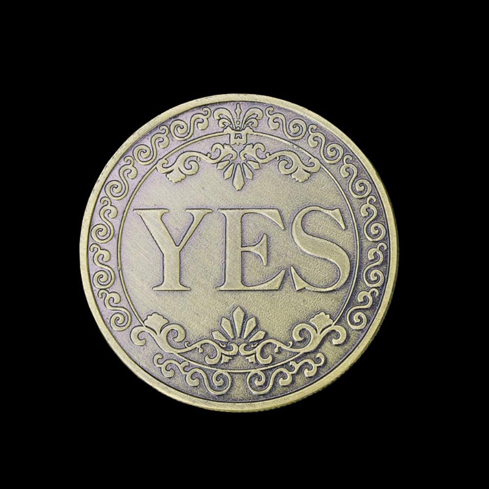 Glamtune Novedad Sí No Challenge Coin Medallion Collector
