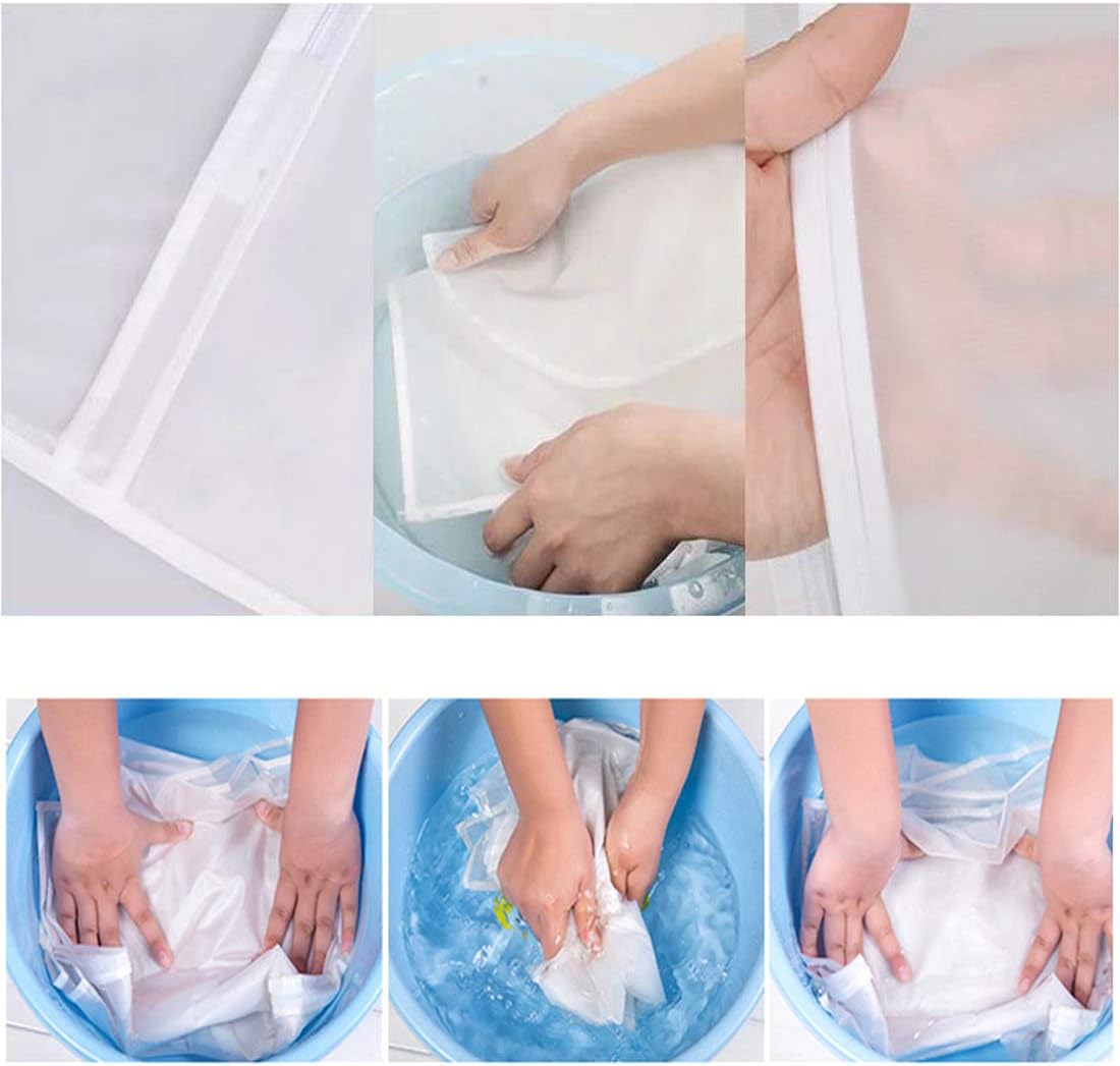 Juego de 5 bolsas transparentes para ropa, 24 x 32 pulgadas, a prueba de polvo, lavables, transparentes, para trajes de viaje, organizador de