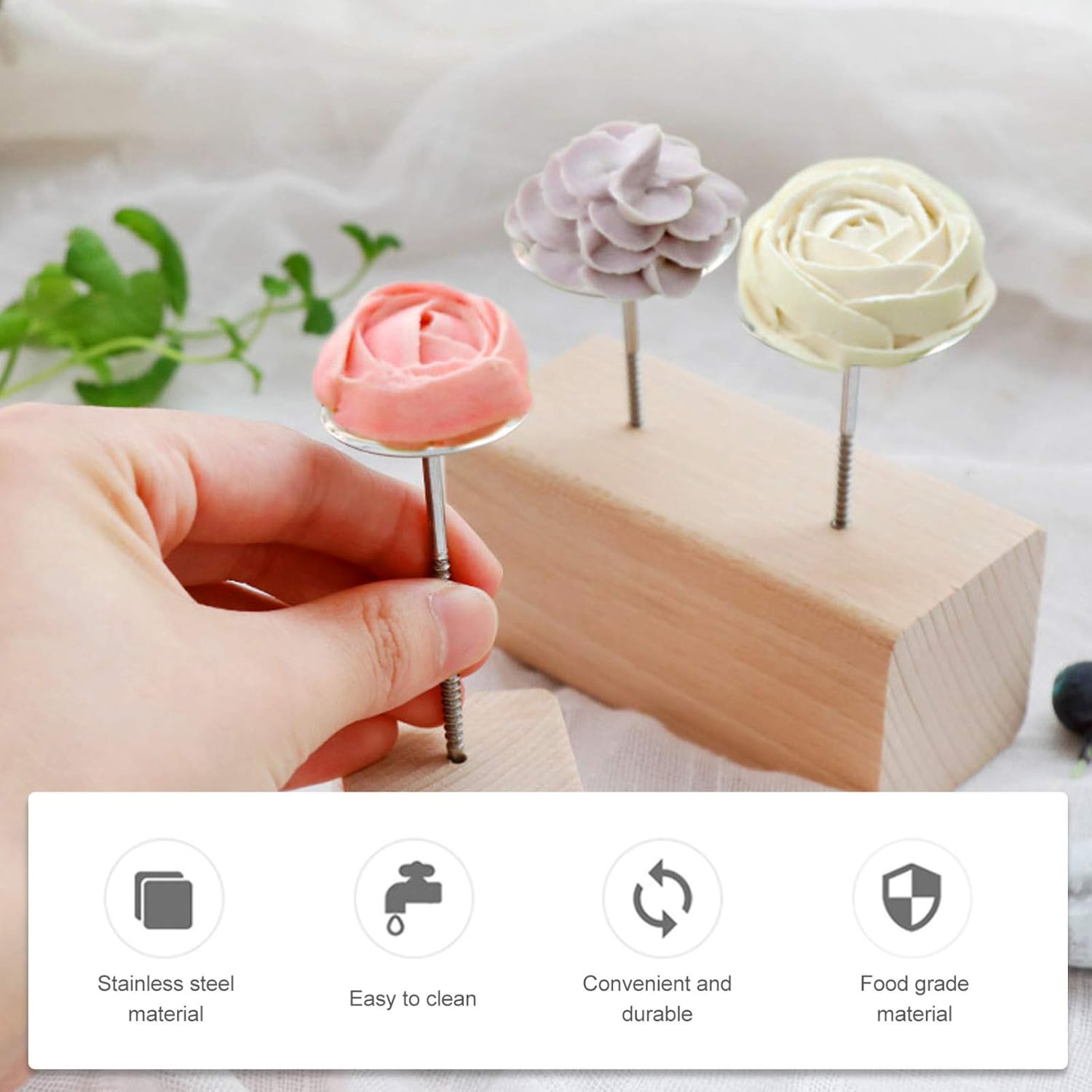 Hemoton Cupcake Toppers 36 piezas de clavos de montaje de acero inoxidable taza de papel herramientas de plomería