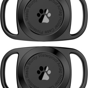 Airtag – Soporte para collar de perro, 2 unidades, funda protectora impermeable para Apple AirTag, duradera y ligera con protección de cuerpo Airtag – Soporte para collar de perro, 2 unidades, funda protectora impermeable para Apple AirTag, duradera y ligera con protección de cuerpo