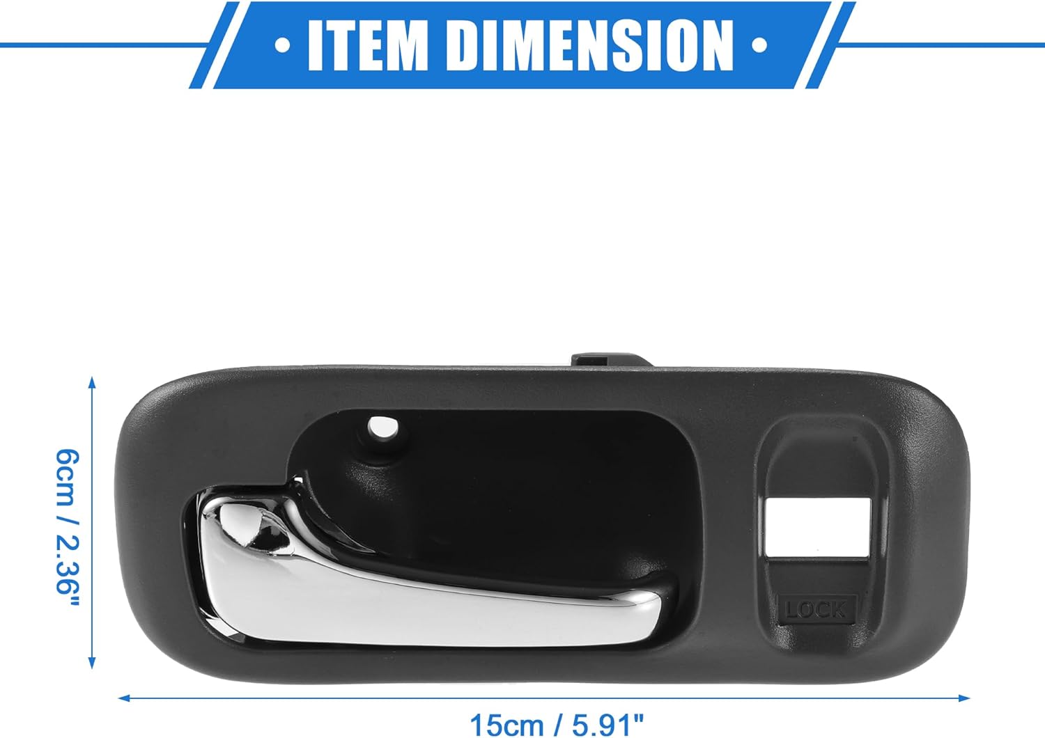 Manija de puerta delantera izquierda para el lado del conductor compatible con Honda CR-V 1997-2001 para Honda Odyssey 1995-1998, plástico duradero