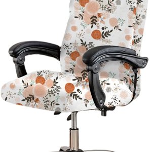 FUANGUI Funda elástica para silla de oficina estampada, funda universal para silla giratoria de escritorio con cremallera, fundas para silla de FUANGUI Funda elástica para silla de oficina estampada, funda universal para silla giratoria de escritorio con cremallera, fundas para silla de