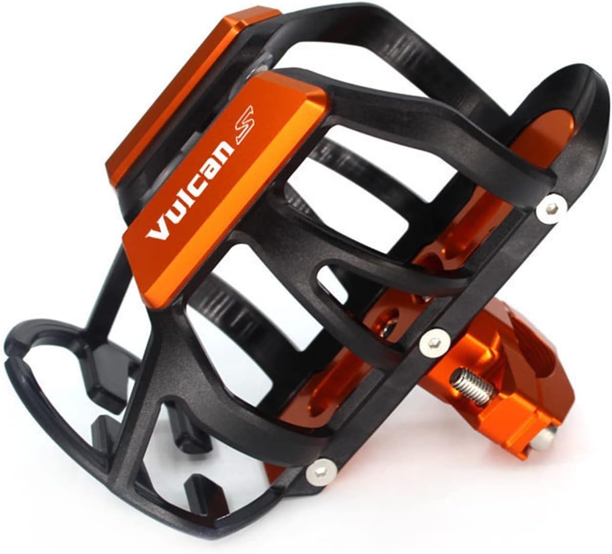 Soporte para botella de agua para Kawasaki Vulcan S 650 VN650 accesorios de motocicleta, botella de agua para bebidas, portavasos (color naranja)