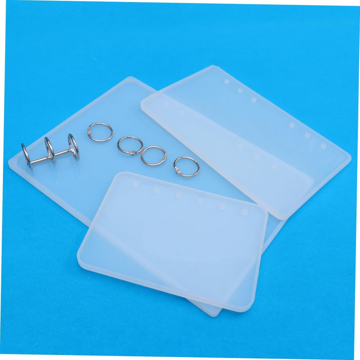 Cuaderno de tapa dura de epoxi de tapa dura, moldes de fundición reutilizables, cubierta de libro de resina, molde de resina para manualidades,