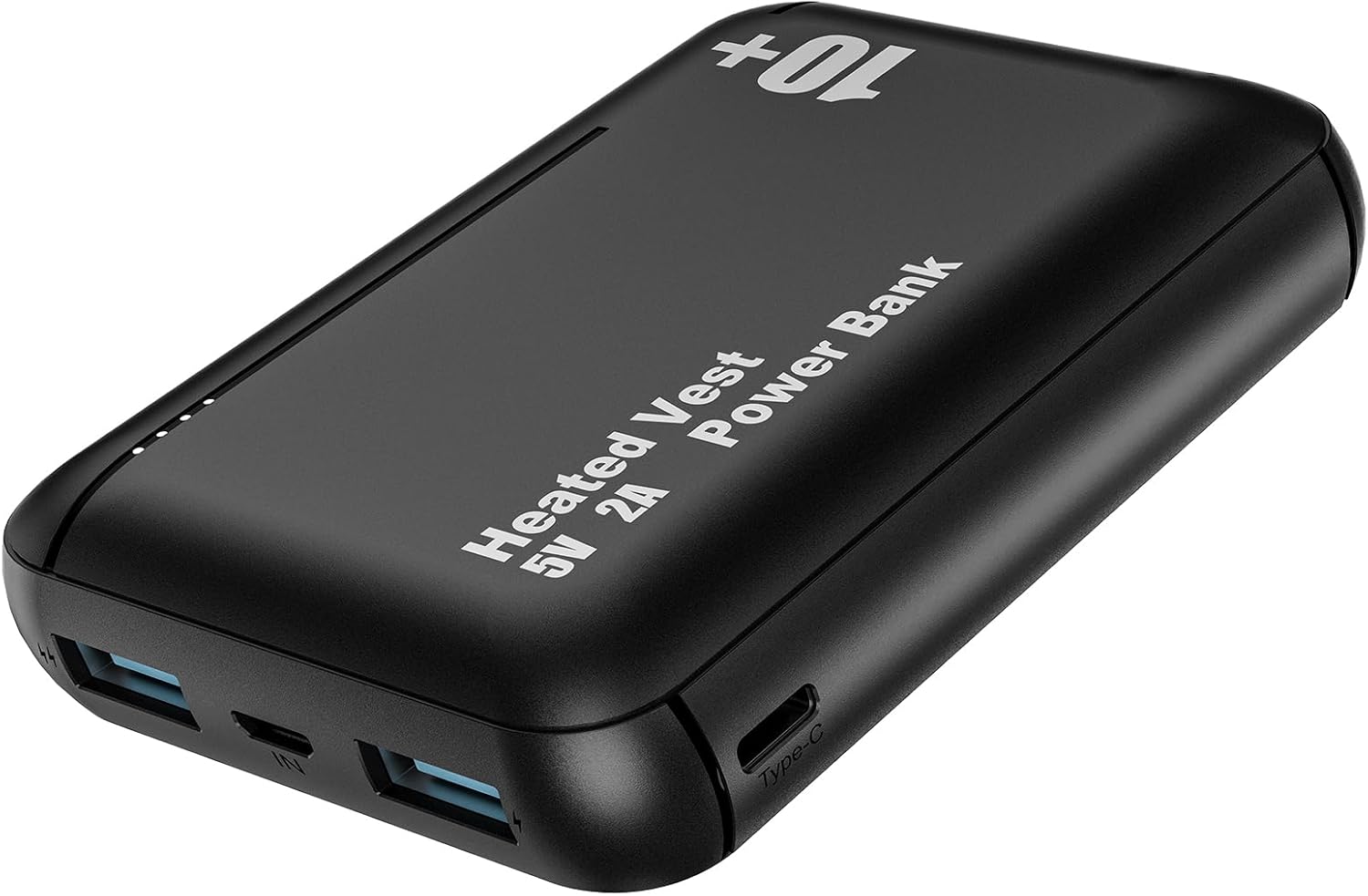 bellaciao Chaleco térmico de 5 V, 2 A, batería externa de 10000 mAh con puertos USB duales, tamaño Pokect, cargador portátil recargable para chaleco
