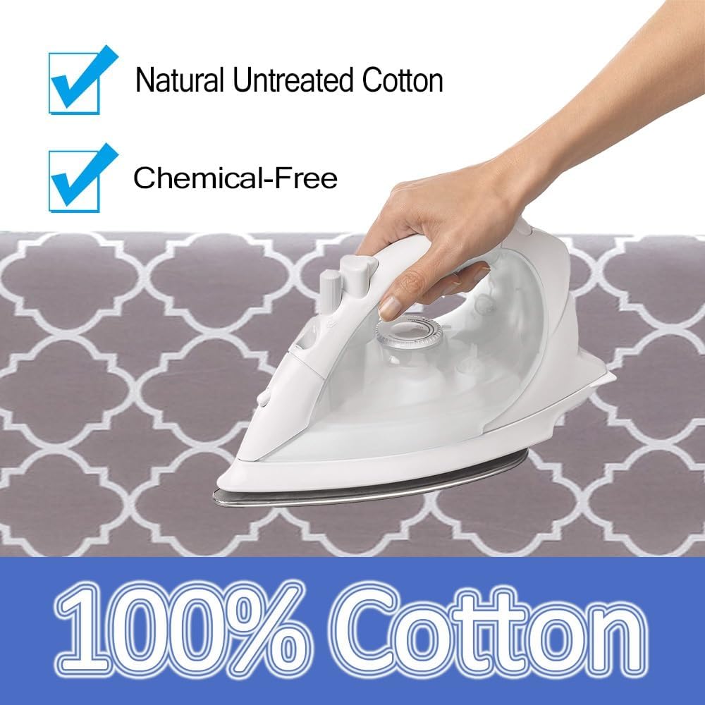 JEDAL Cubierta para tabla de planchar, fundas para tabla de planchar tamaño estándar 12×35, 13×39, 13×43, 15×47, funda de hierro natural sin tratar,