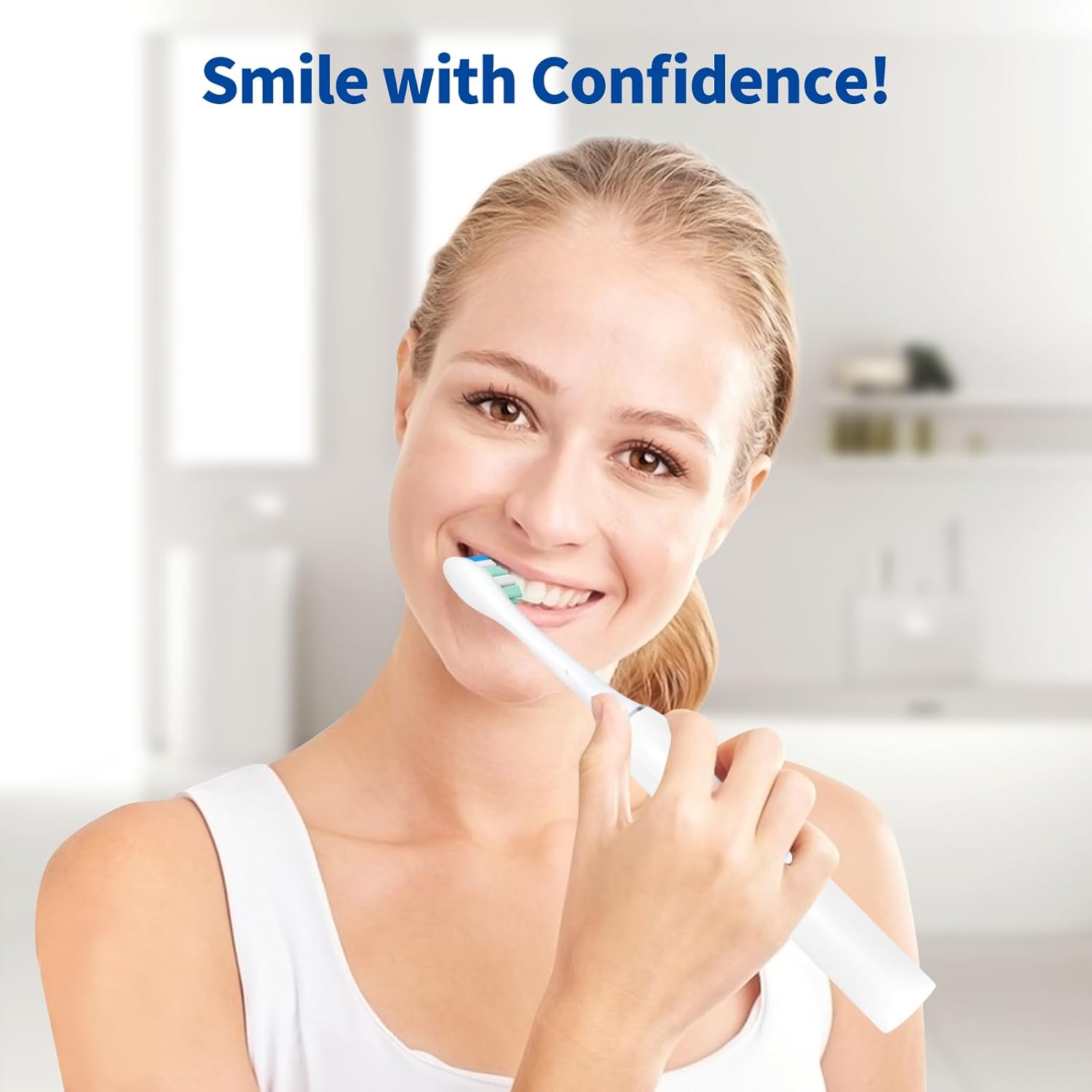 WOJASAL Cabezales de cepillo de dientes de repuesto compatibles con el soporte de cepillo de dientes sónico Philips para cepillos de dientes Philips