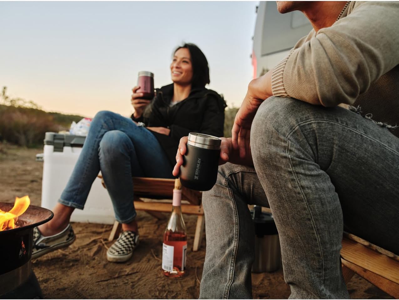 Stanley GO Everyday Vaso de vino de 10 onzas, copa de vino aislada de acero inoxidable, sin BPA