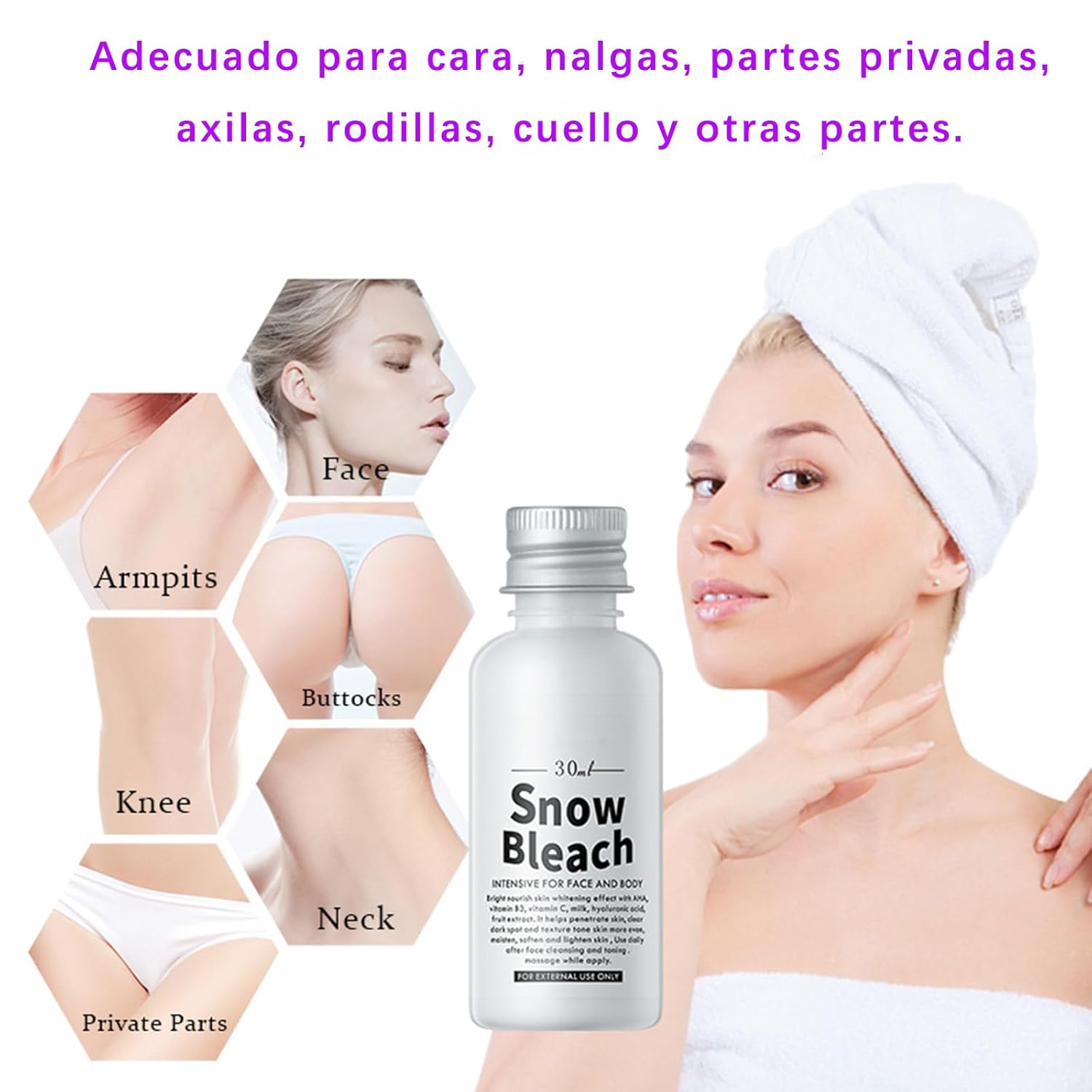 Crema Blanqueadora para Partes Intimas, Crema para Las Manchas de La Cara, Crema para Aclarar las Axilas Y Partes Intimas, Leche Con Colageno Crema
