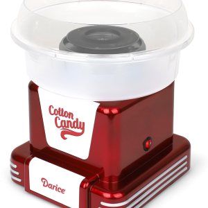 Darice Máquina de algodón de azúcar  Retro Deluxe Cotton Candy Maker  Máquina para hacer dulces caseros  Ideal para cumpleaños, fiestas, reuniones Darice Máquina de algodón de azúcar  Retro Deluxe Cotton Candy Maker  Máquina para hacer dulces caseros  Ideal para cumpleaños, fiestas, reuniones