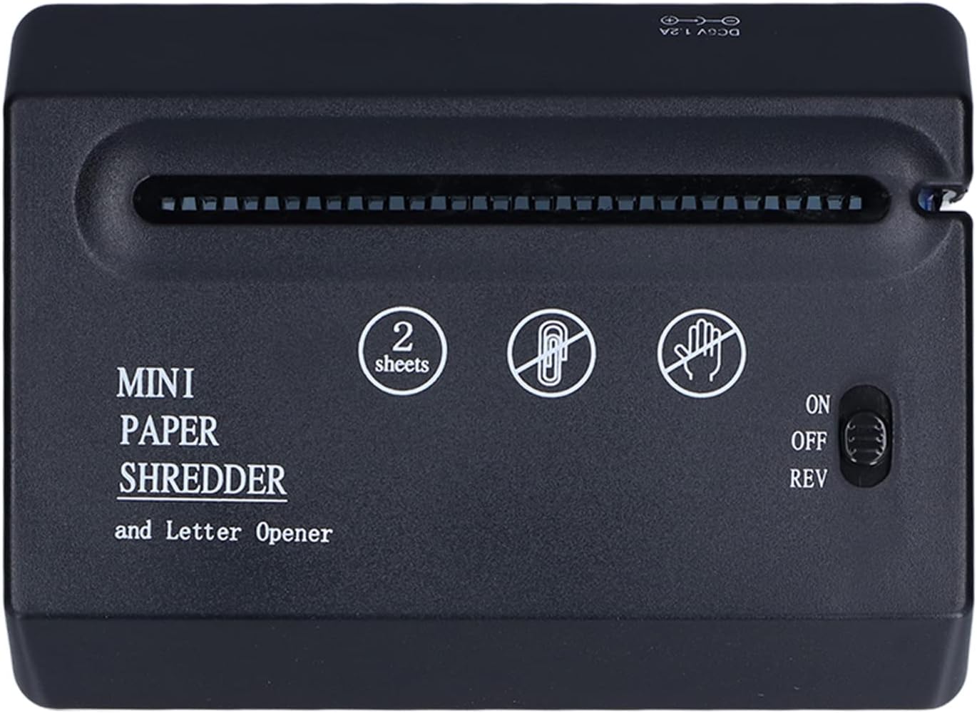 Mini trituradora de papel eléctrica portátil con cuchillo de metal, fácil operación, ideal para oficina, escuela, familia