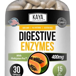 Kaya Naturals Enzimas digestivas con prebióticos y probióticos – Píldoras para aliviar el estreñimiento y la hinchazón para mujeres y hombres – Kaya Naturals Enzimas digestivas con prebióticos y probióticos – Píldoras para aliviar el estreñimiento y la hinchazón para mujeres y hombres –