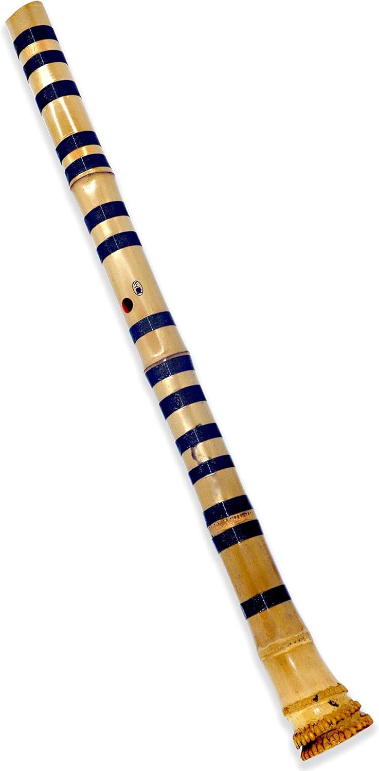 Flauta pentatónica Shakuhachi con raíz de campana natural. KINKO-ryu 2.0 pies, 26.2 pulgadas Clave de C, calidad profesional, toca todas las