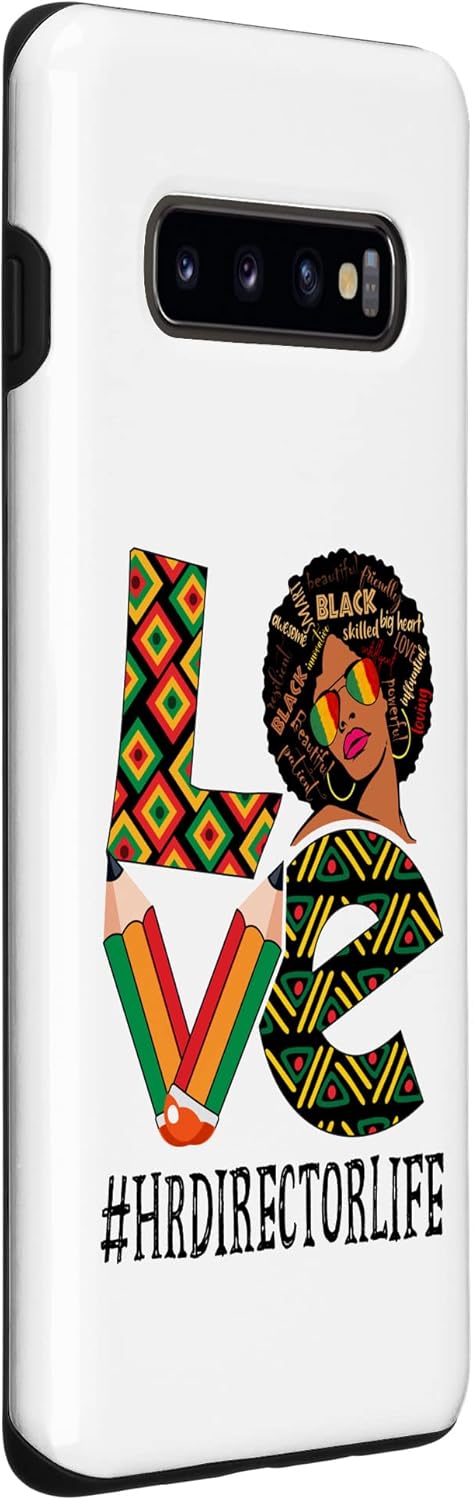 Galaxy S10+ HR Director Love Afro African American Black History Month Case