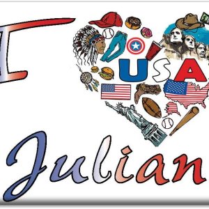 JULIAN IMÁN DE FRIGORÍFICO CALIFORNIA (CA) IMANES USA SOUVENIR I LOVE REGALO (Var. SÍMBOLO) JULIAN IMÁN DE FRIGORÍFICO CALIFORNIA (CA) IMANES USA SOUVENIR I LOVE REGALO (Var. SÍMBOLO)