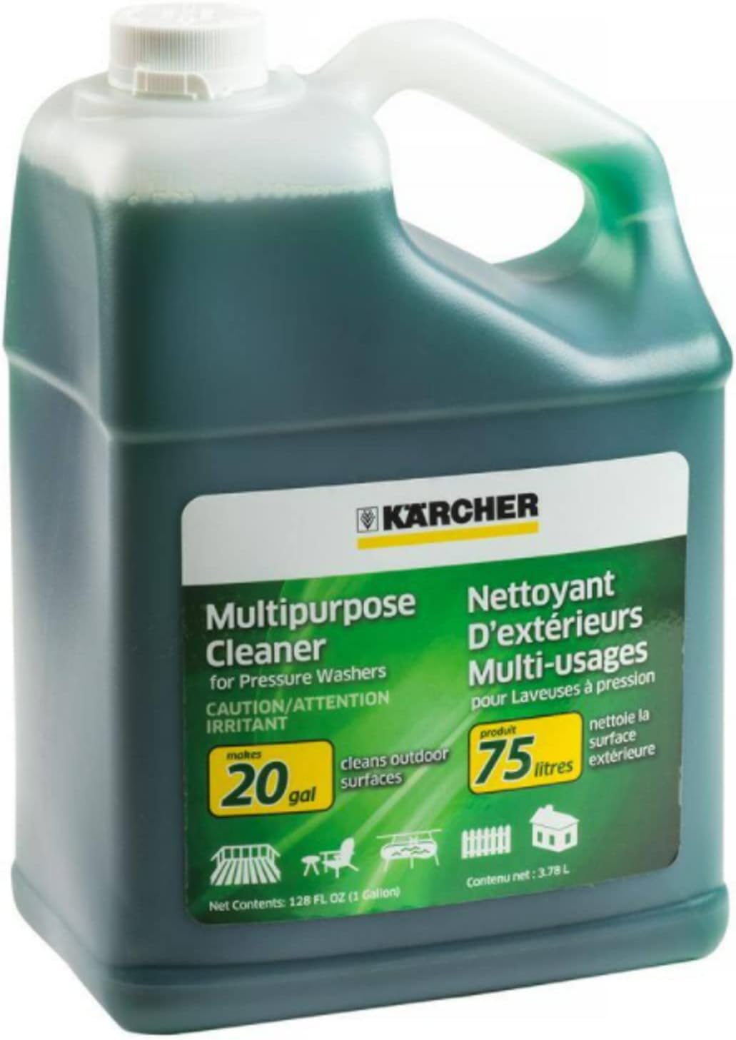 Karcher K5 – Lavadora a presión eléctrica de alta calidad, 2000 PSI, 1.4 GPM y jabón detergente para lavadora a presión multiusos, 1 galón