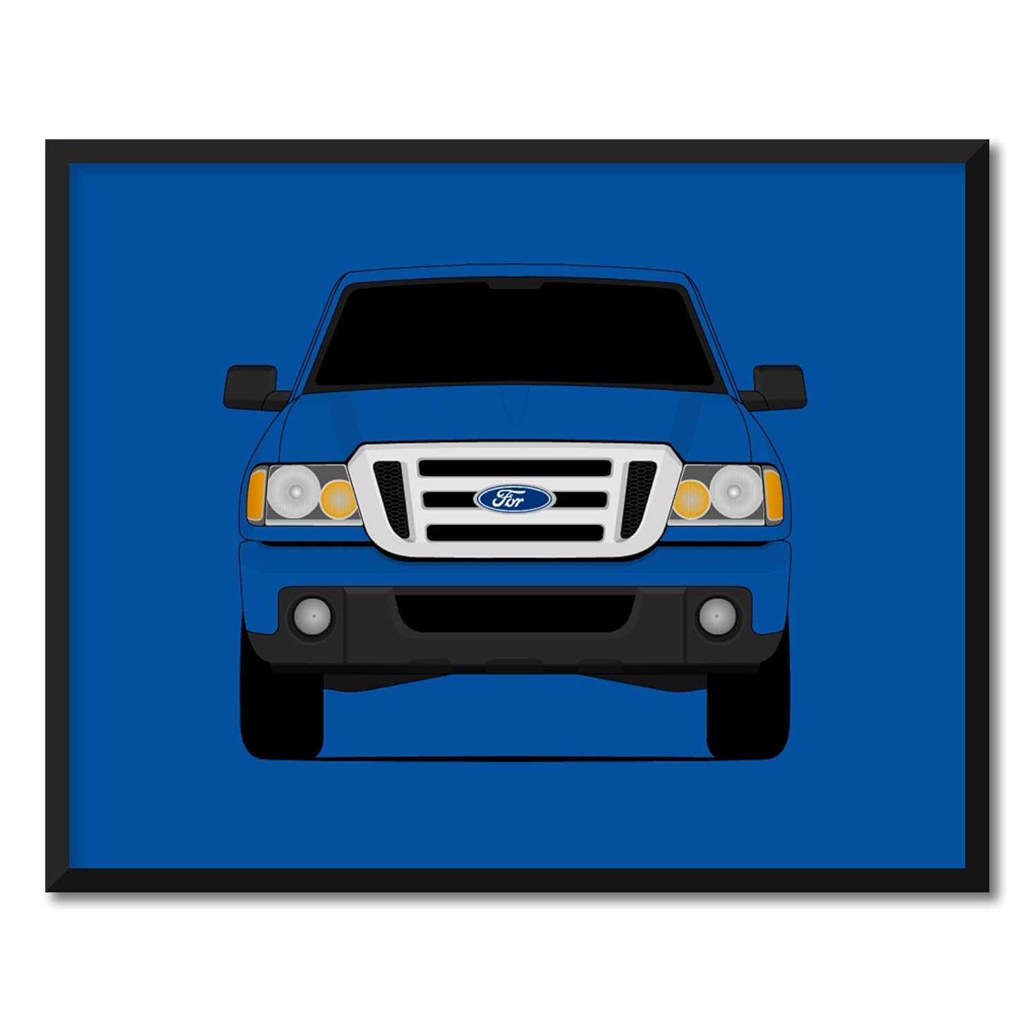 CUSTOMIZABLE COLOR Ford Ranger (2006-2011) 3rd Generation Inspired Poster Print Wall Art Decor Handmade