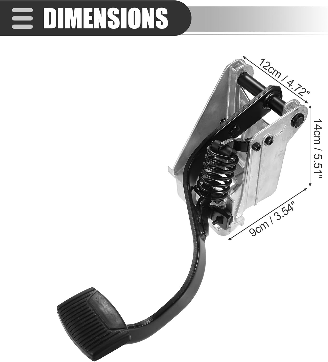 Motoforti Conjunto de pedal de embrague, para Ford F250 F350 F450 F550 1999 2000 2001 2002 2003, metal, tono plateado, 1 juego
