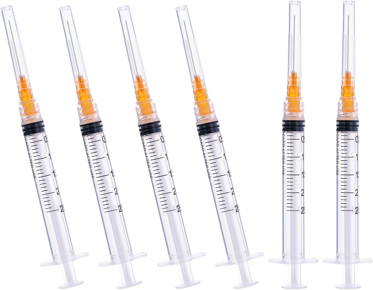 0.1 fl oz 25Ga 0.984 in desechables estériles, envueltos individualmente, paquete de 20