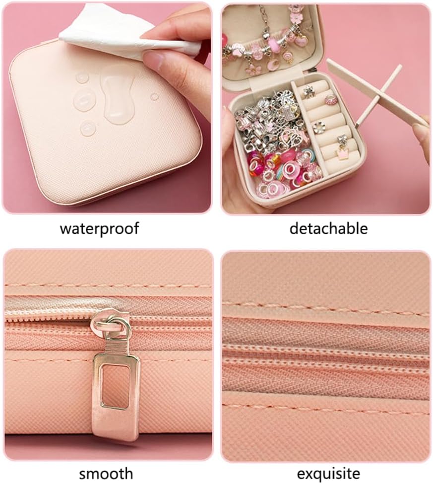 BetterJonny Juego de 66 pulseras de dijes, kit de fabricación de joyas de cristal, abalorios con cuentas para niñas, con caja de joyería y bolsa de