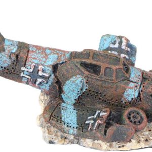 VILLCASE Decoración de acuario de avión hundido, decoración de acuario, barco de pesca, decoración de resina, avión hundido, decoración de animales, VILLCASE Decoración de acuario de avión hundido, decoración de acuario, barco de pesca, decoración de resina, avión hundido, decoración de animales,