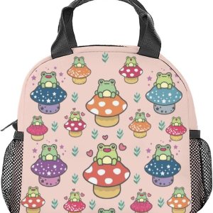 Lonchera de rana para niños, pequeñas bolsas de almuerzo aisladas, bonita lonchera reutilizable para adolescentes, niñas, niños, bolsas de almuerzo Lonchera de rana para niños, pequeñas bolsas de almuerzo aisladas, bonita lonchera reutilizable para adolescentes, niñas, niños, bolsas de almuerzo
