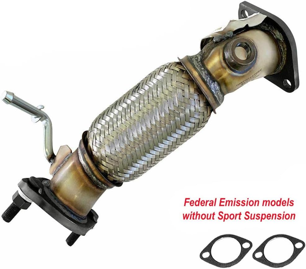 Northeastern Exhaust Tubo flexible de escape delantero de acero inoxidable compatible con modelos Sonata 2.4L Federal Emission sin paquete deportivo