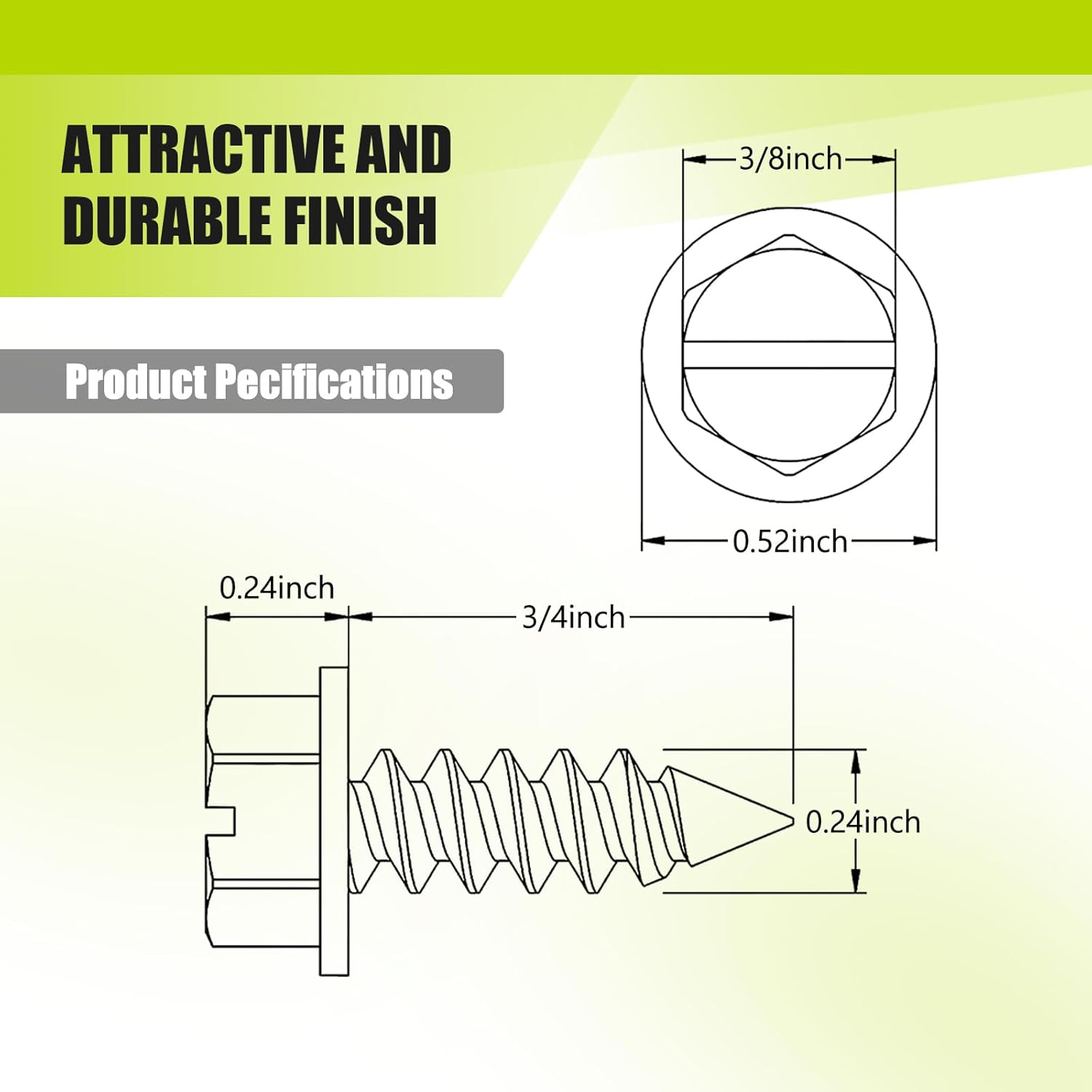 Juego de 8 tornillos para matrícula, sujetadores de pernos de acero inoxidable 304, tornillo de cabeza hexagonal, universal para placas delanteras y