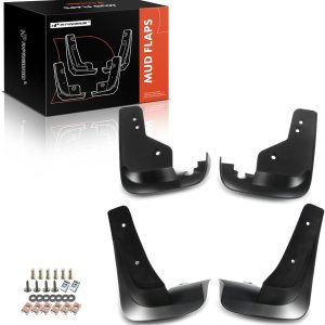 A-Premium Juego de 4 unidades de guardabarros con accesorios de hardware compatibles con Mazda CX-5, 2017-2022, Sport Utility, color negro, sin A-Premium Juego de 4 unidades de guardabarros con accesorios de hardware compatibles con Mazda CX-5, 2017-2022, Sport Utility, color negro, sin