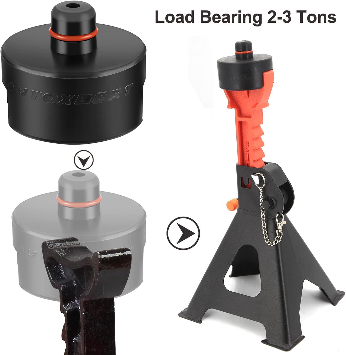 Adaptador de gato de elevación de goma para coche, adaptador de soporte de chasis adecuado para Tesla Model 3 Y Model S Model X Accesorios