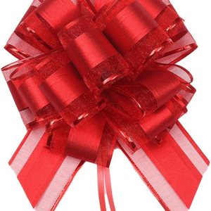 6 lazos de regalo grandes, lazos para envolver regalos, 6 pulgadas, cesta y decoración de boda, lazos de envoltura de regalos de vacaciones y 6 lazos de regalo grandes, lazos para envolver regalos, 6 pulgadas, cesta y decoración de boda, lazos de envoltura de regalos de vacaciones y
