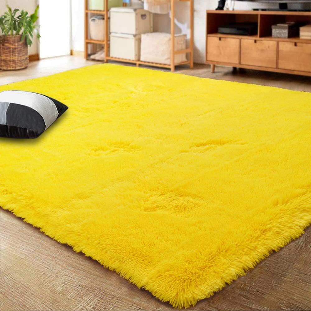 LOCHAS – Alfombras de interior ultrasuaves y modernas, peludas, para sala de estar, ideal para decoración del hogar, del dormitorio del bebé o de