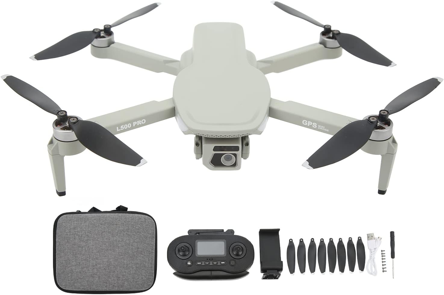 BuyWeek Drone GPS con cámara HD 4K, L500PRO Drone plegable RC sin escobillas 4 ejes RC Quadcopter para adultos principiantes niños mayores de 14