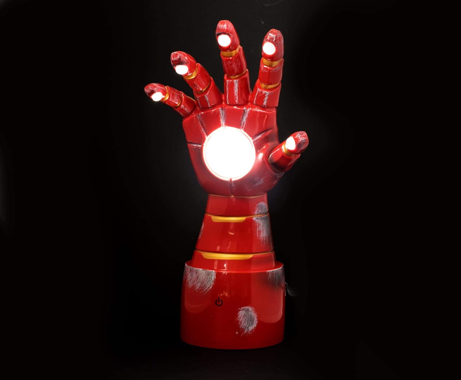 Ukonic Marvel Iron Man Gauntlet – Lámpara de escritorio LED coleccionable  14 pulgadas