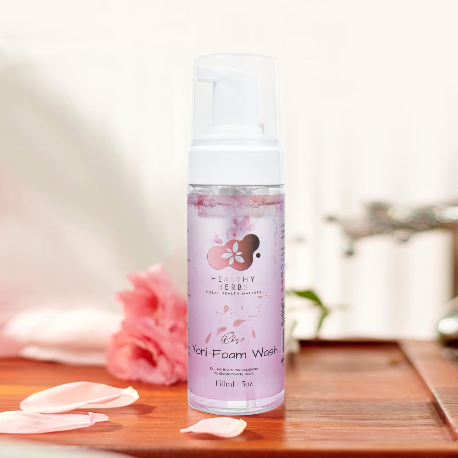 Yoni – Jabón de espuma femenina (5 onzas) para mujer, limpieza de olores, apoyo menstrual, restaura el equilibrio del PH, ayuda y alivia la picazón