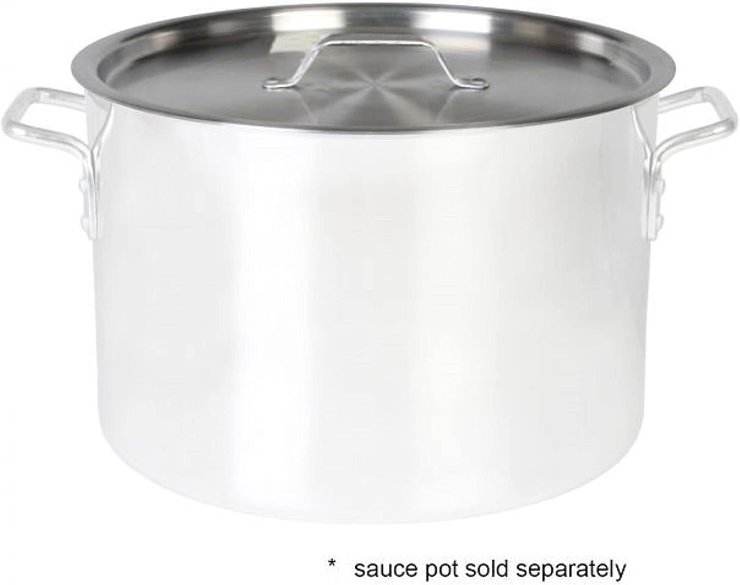 TrueCraftware -Tapa de olla de salsa de aluminio de 26 cuartos de galón de 14-58 pulgadas de diámetro x 58 pulgadas de grosor tapa de olla multiusos