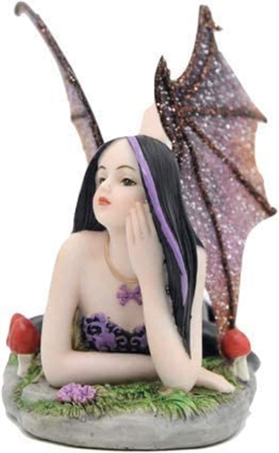 Comfy Hour Fairyland Collection – Figura de bosque de brujas de hadas oscuras de 6 pulgadas, decoración del hogar y coleccionables, poliresina