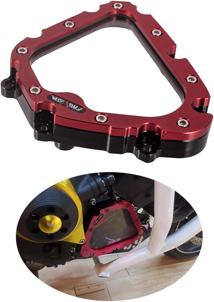 Pulso de motocicleta transparentecubierta de sincronización derecha caja del motor Accesorios de aluminio para MT09FZ09FJ09XSR900Tracer900GTNiken