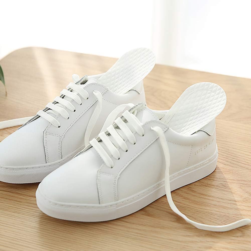 10 pares de plantillas transpirables y delgadas plantillas de longitud completa para zapatos, Blanco