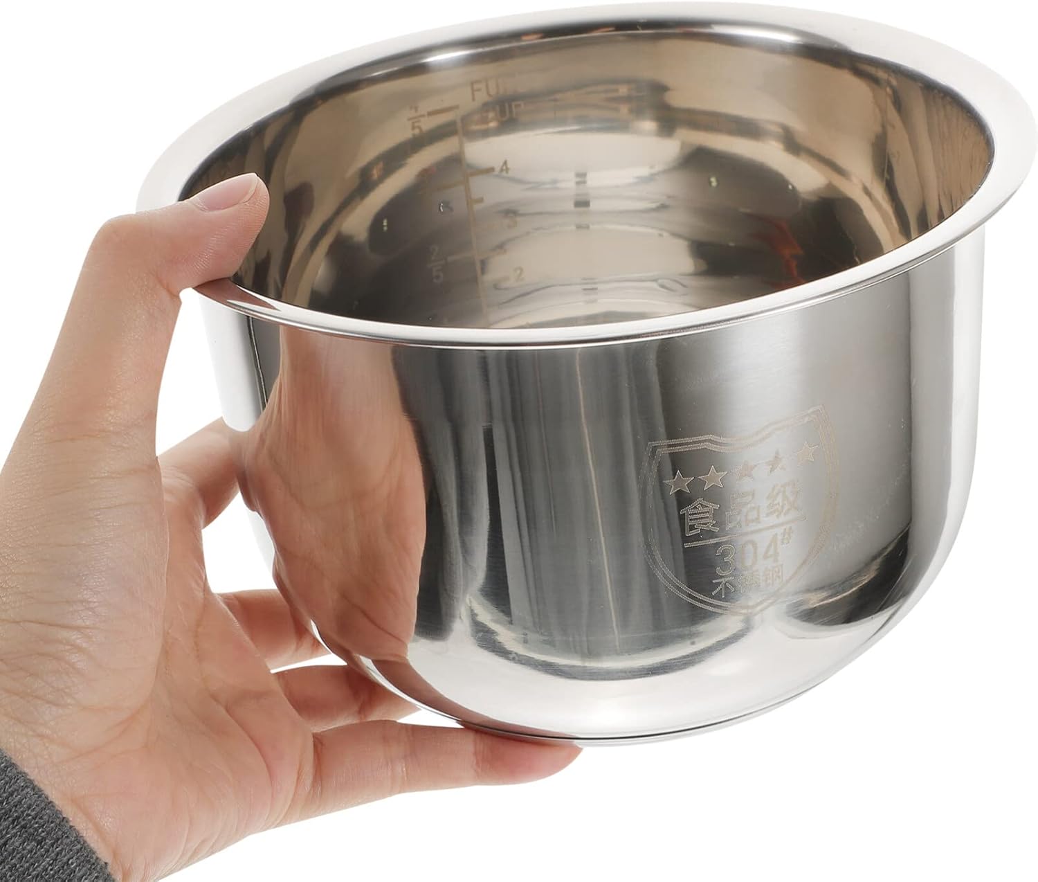 Olla de arroz interna de acero inoxidable interior ollas de cocina interior 2l recipiente antiadherente para olla arrocera tradicional arrocera