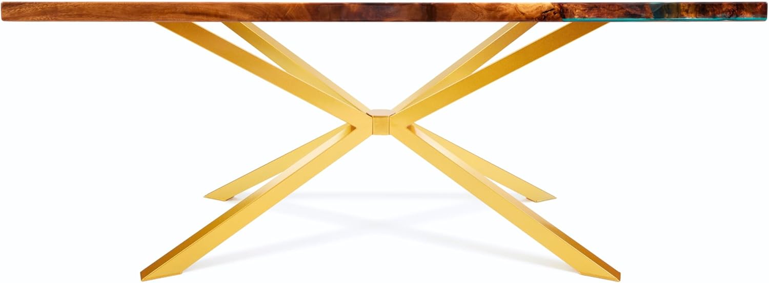 Bases de mesa resistentes estilo araña de 53 pulgadas de largo x 28 pulgadas de alto x 26 pulgadas de ancho, patas de mesa de acero resistente,
