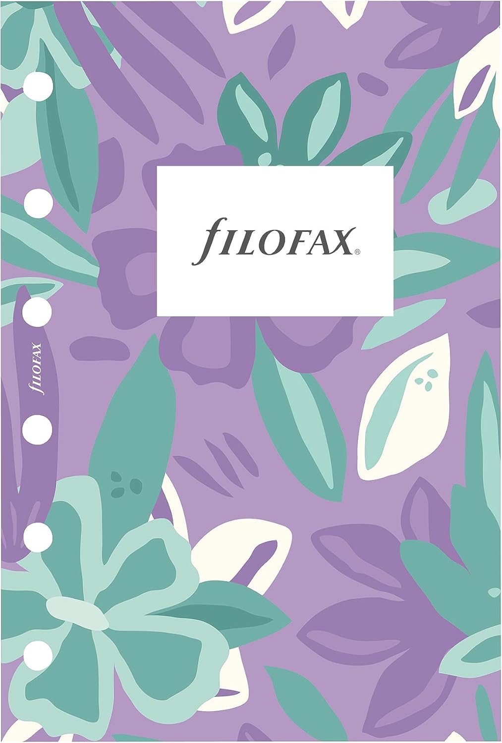 Filofax Recambio de diario de calendario, tamaño de bolsillo, semana a vista, paquete de diario floral ilustrado con diseño de impresión de cuatro