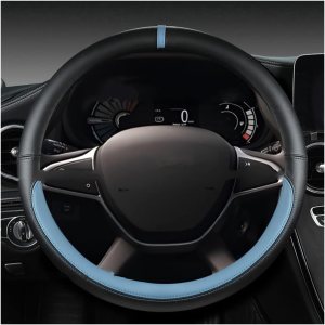 GESMOS Fundas protectoras para volante de automóvil, fundas protectoras para Dacia para resorte, para Dacia, Sandero, para Stepway para Crossover GESMOS Fundas protectoras para volante de automóvil, fundas protectoras para Dacia para resorte, para Dacia, Sandero, para Stepway para Crossover